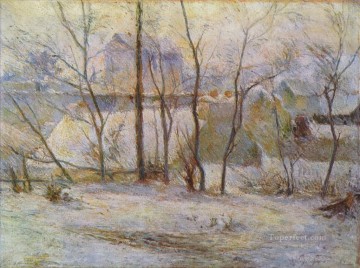 雪の影響ポスト印象派原始主義ポール・ゴーギャン Oil Paintings